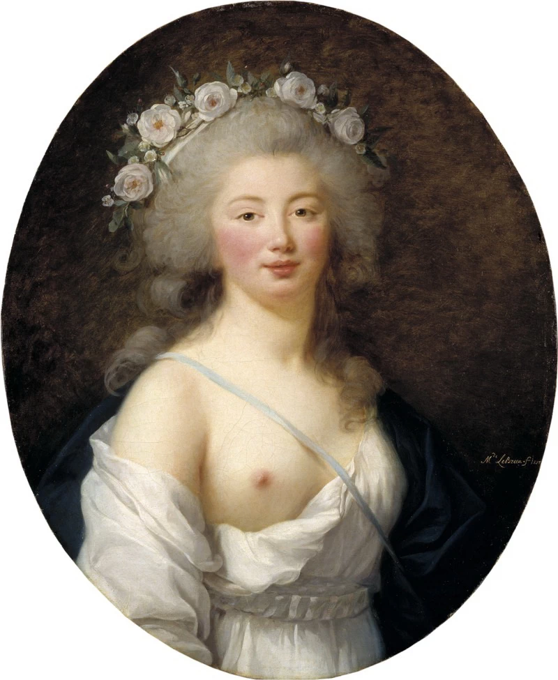 Ritratto di donna come Flora, la dea della vegetazione e della fertilità-National Museum